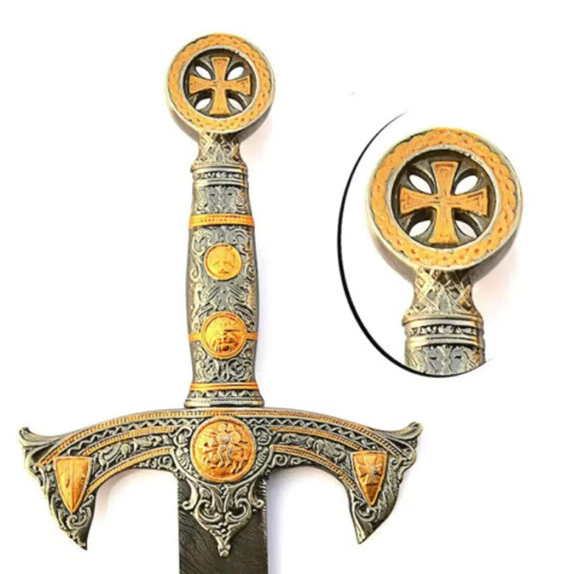 36 Handmade High Carbon Steel Viking Bearded Sword
