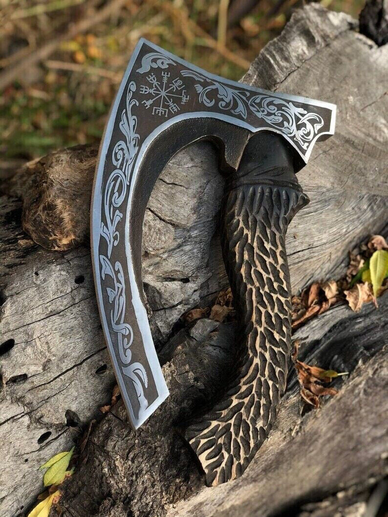 12 Handmade Viking Pizza Axe Cutter