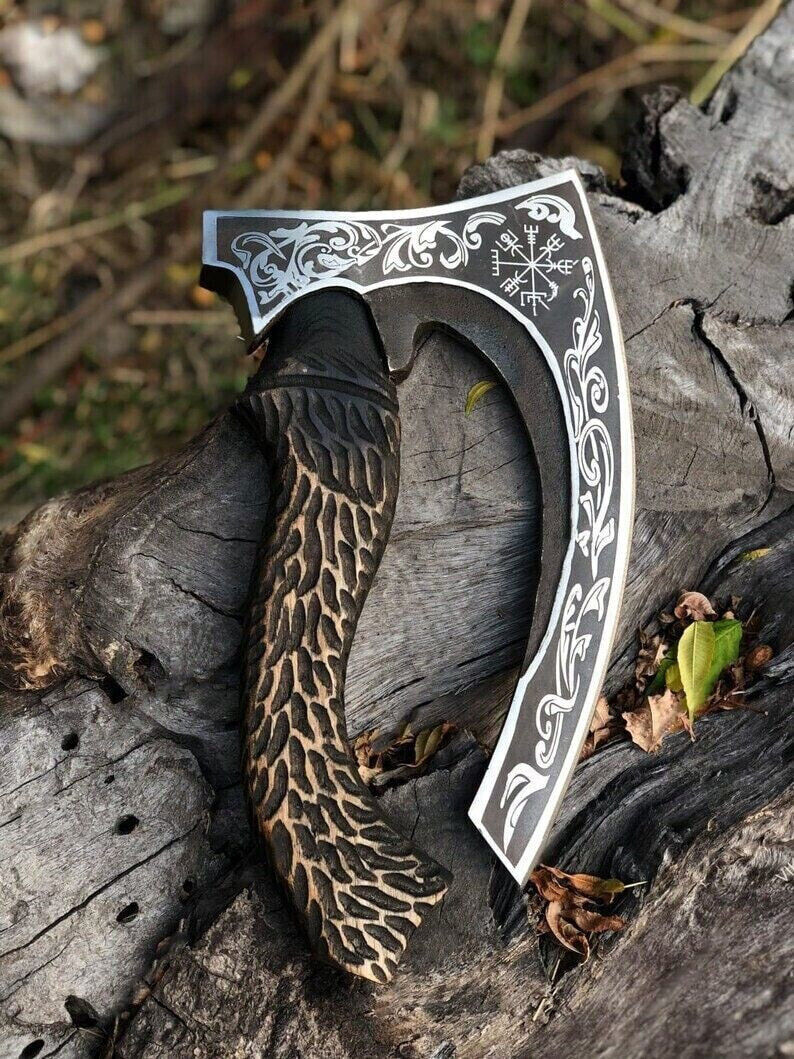 12 Handmade Viking Pizza Axe Cutter