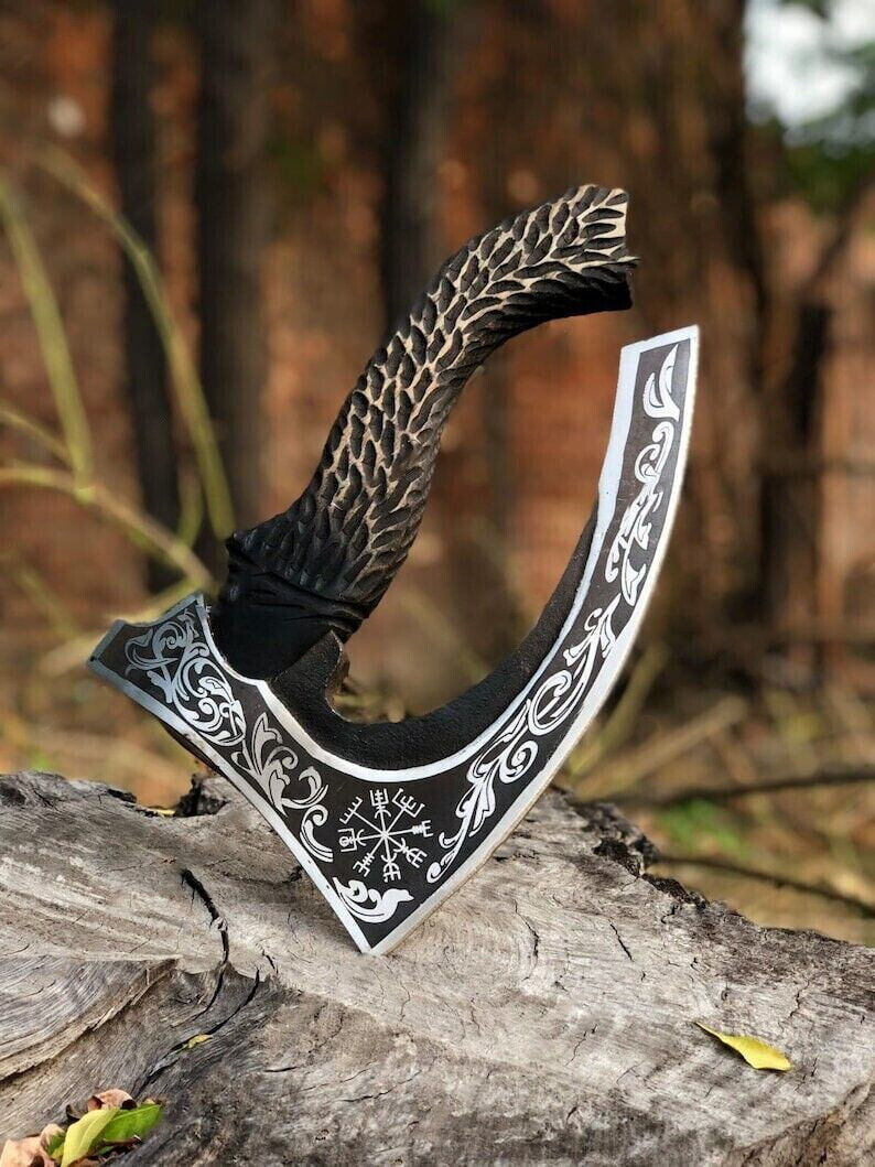 12 Handmade Viking Pizza Axe Cutter