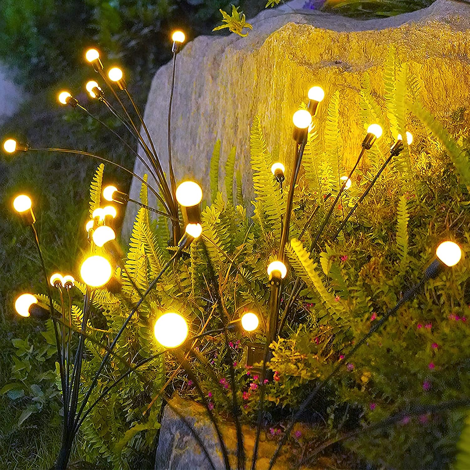 LED Solar Firefly Lamp Garden Decor