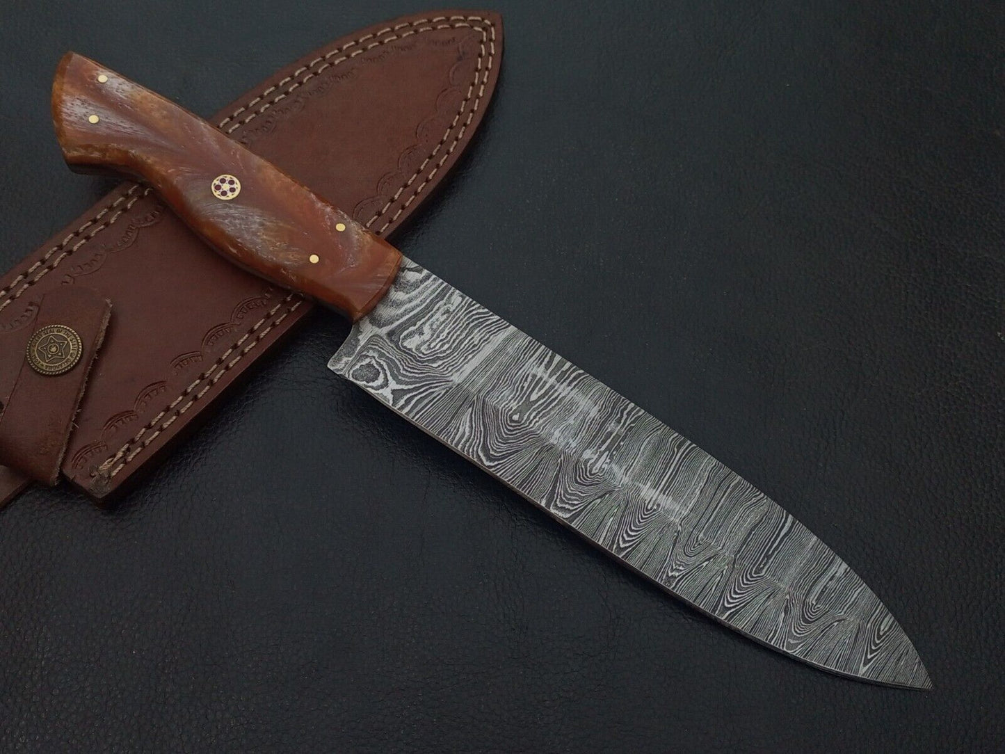 Buy Now 12 Damascus Steel Hunting Knife