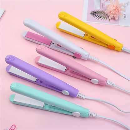Mini Portable Hair Straightener Curler