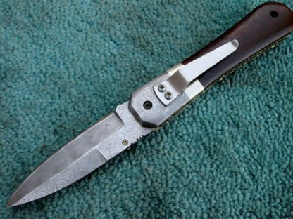 8 Damascus Steel Knife with Rosewood Handle