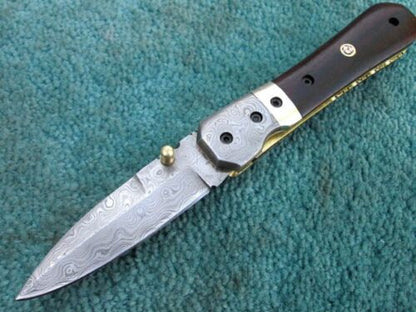 8 Damascus Steel Knife with Rosewood Handle