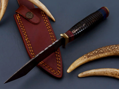10 Damascus Steel Hunting Knife