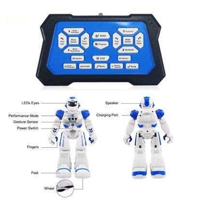 Blue Smart Robotic Toy for Kids, Talks and Dances 4
