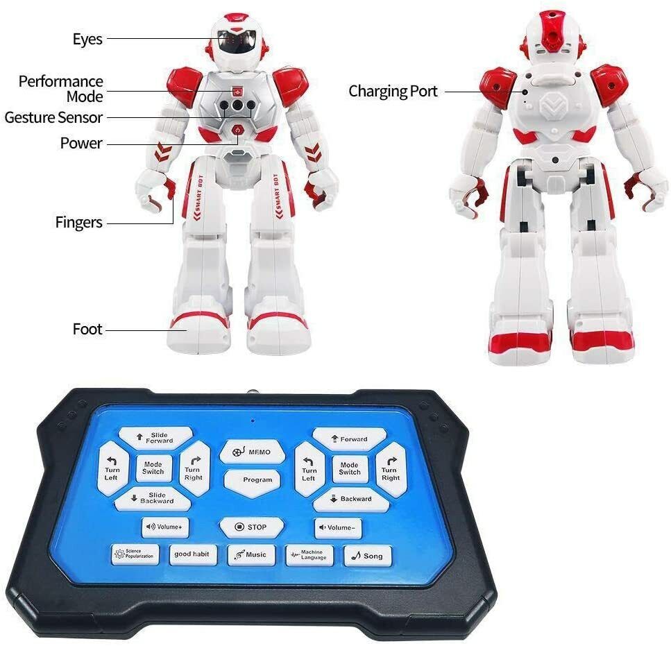 Red Smart Robotic Toy for Kids, Talks and Dances 5