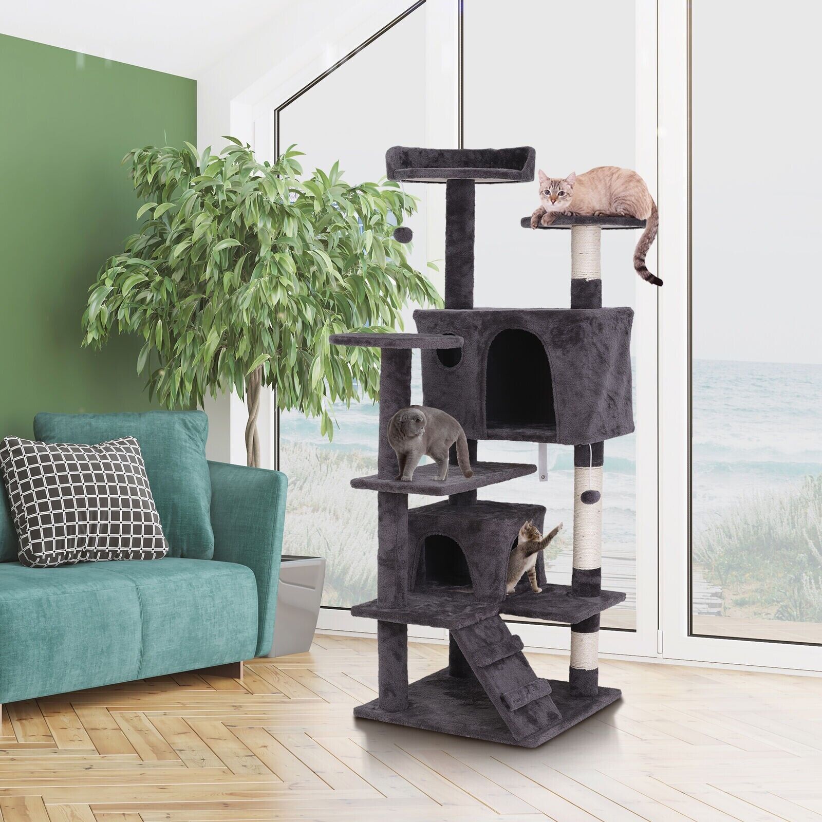 Sturdy Cat Tree Tower Activity Center
