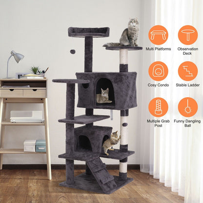 Sturdy Cat Tree Tower Activity Center 3