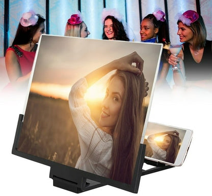 Folding 3D Phone Screen Magnifier Stand