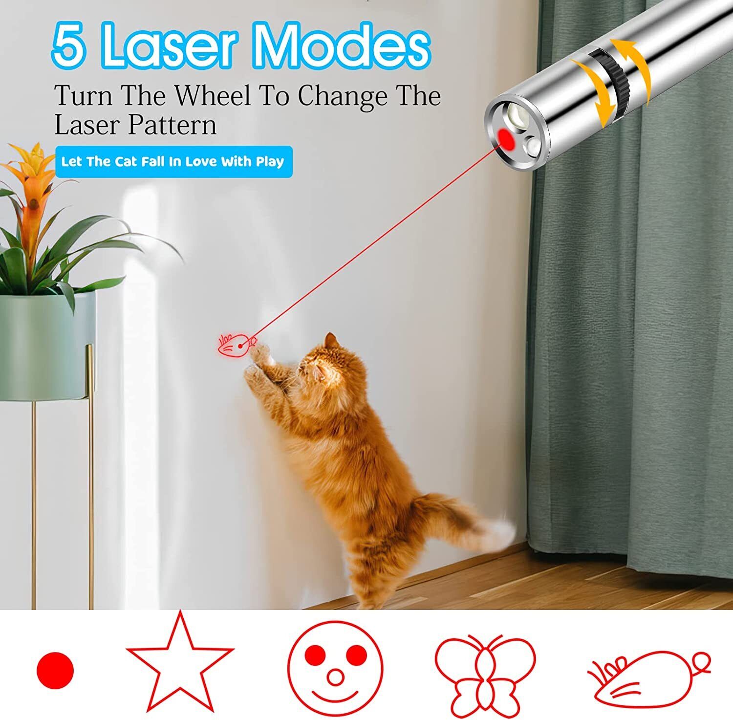 USB Rechargeable 3-in-1 Laser Pointer Pen 2
