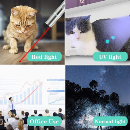 USB Rechargeable 3-in-1 Laser Pointer Pen 6