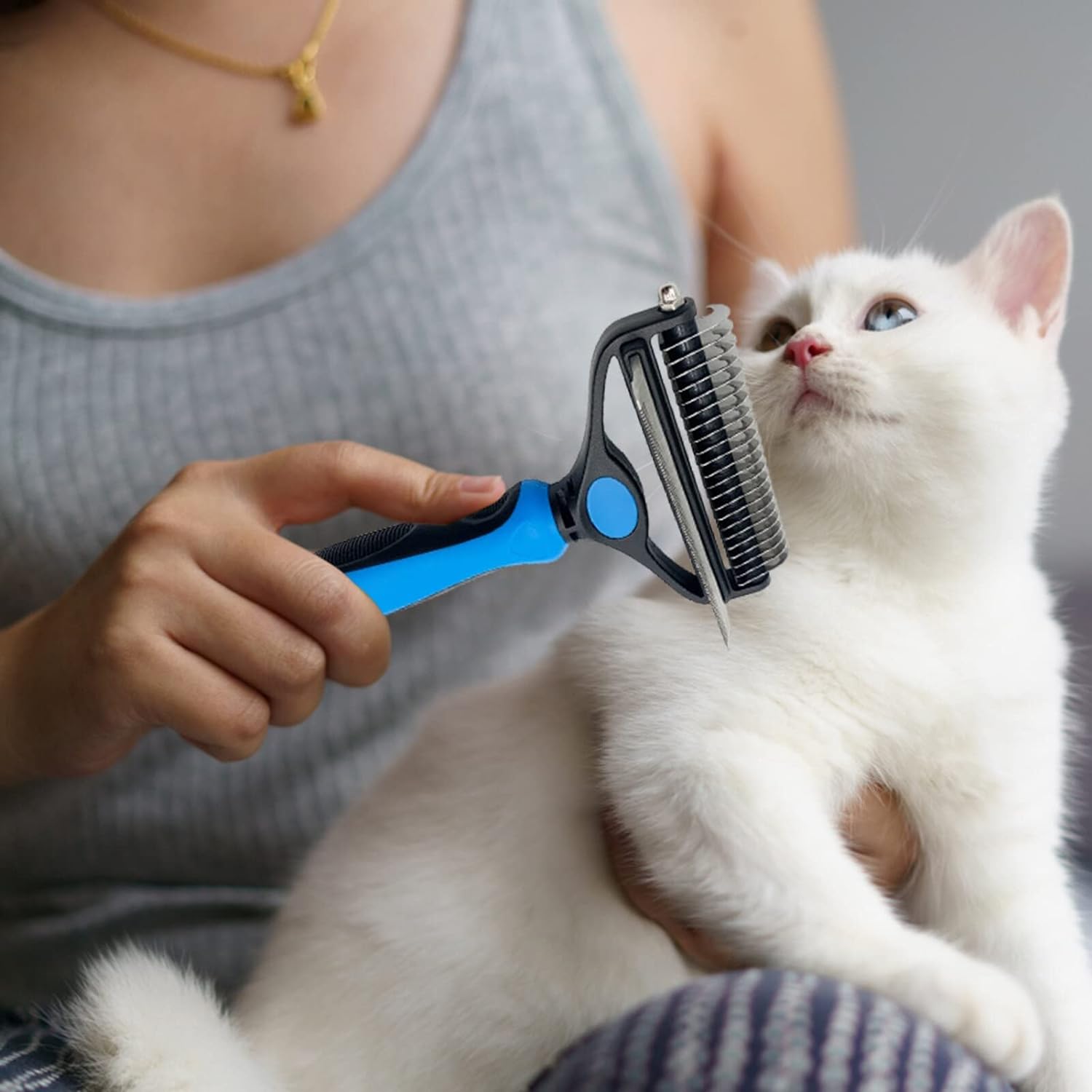 Cat Undercoat Rake Comb for Pet Grooming
