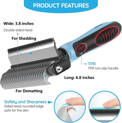 Cat Undercoat Rake Comb for Pet Grooming 4