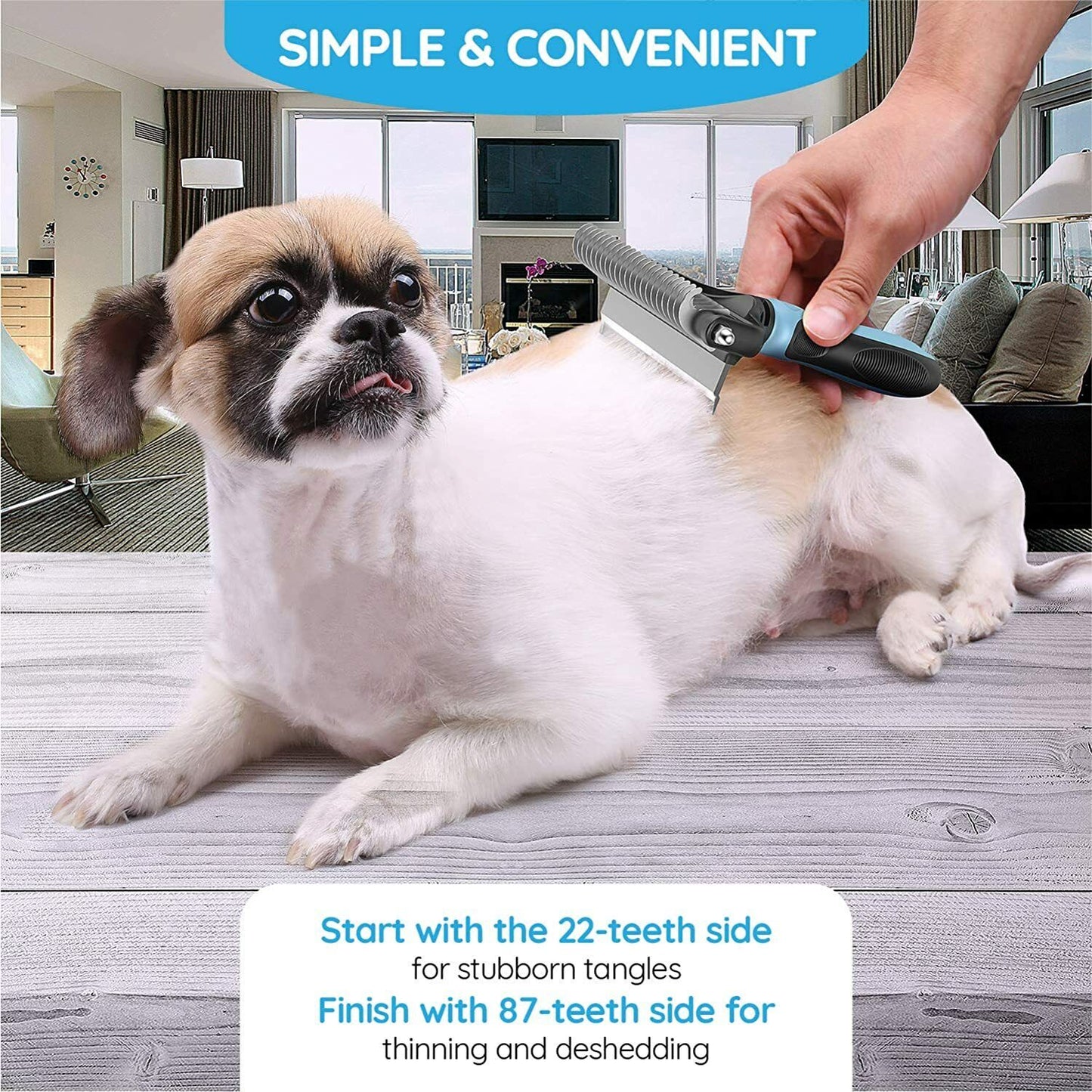 Cat Undercoat Rake Comb for Pet Grooming 2