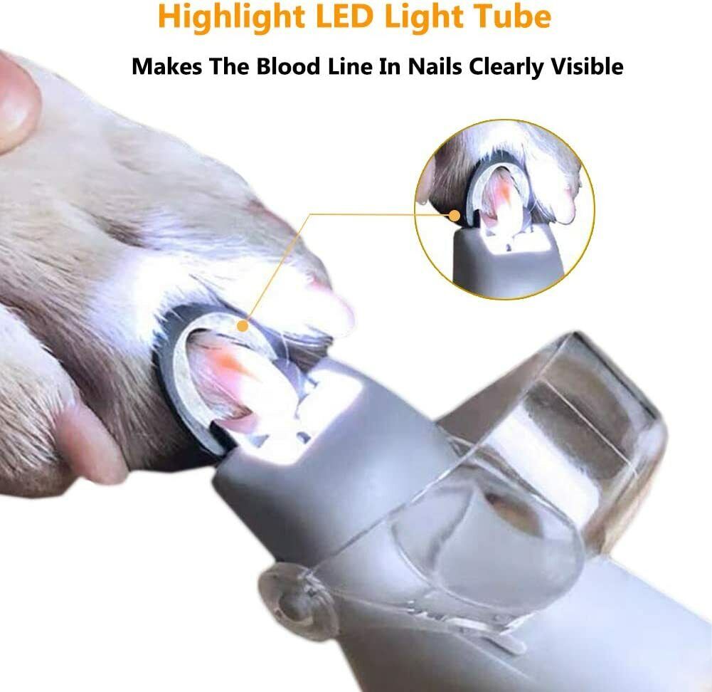 Pet Nail Clippers LED Light Trimmer 5
