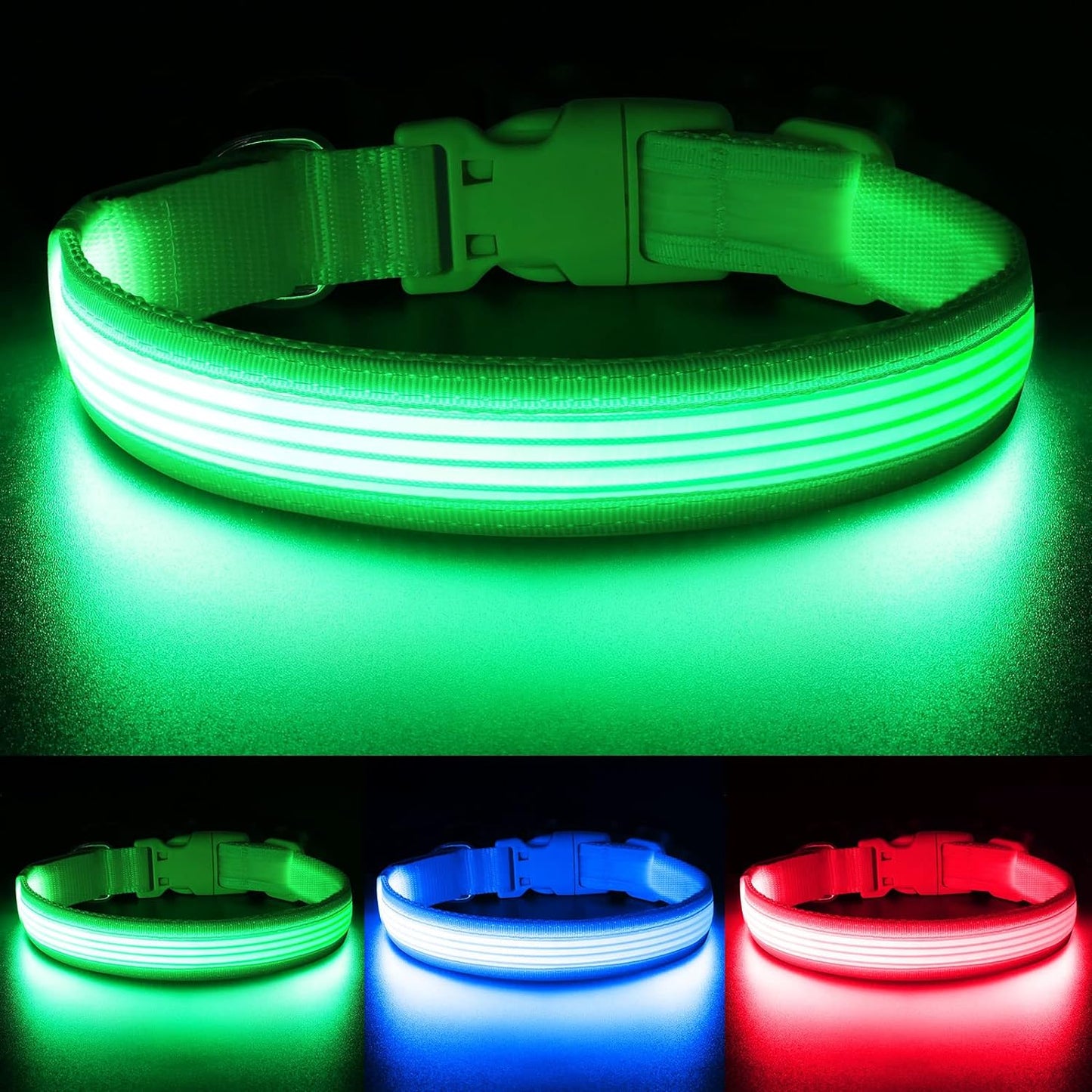 Waterproof LED Dog Collar with Light 2