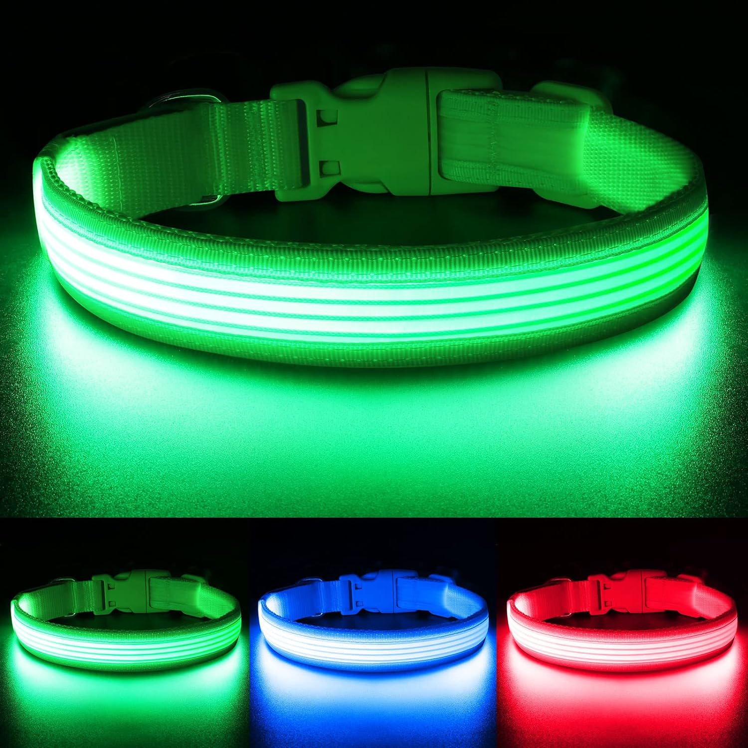 Waterproof LED Dog Collar with Light 2