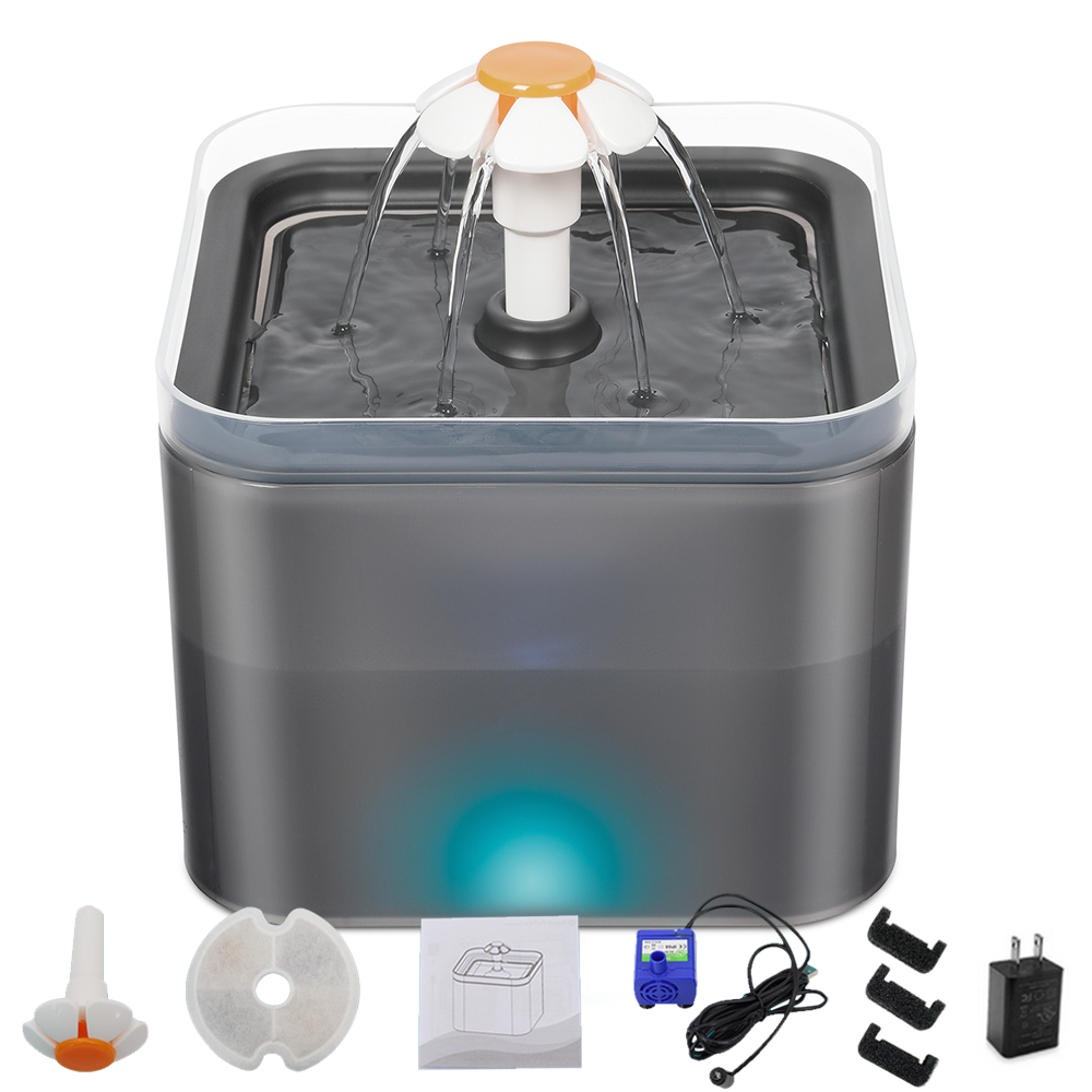 Automatic Pet Water Fountain | Dogs & Cats Classic Gray