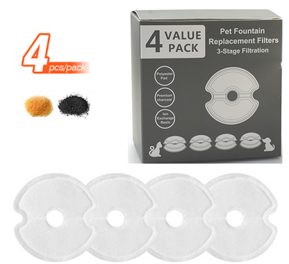 Automatic Pet Water Fountain | Dogs & Cats 4 Pcs Replace Filters
