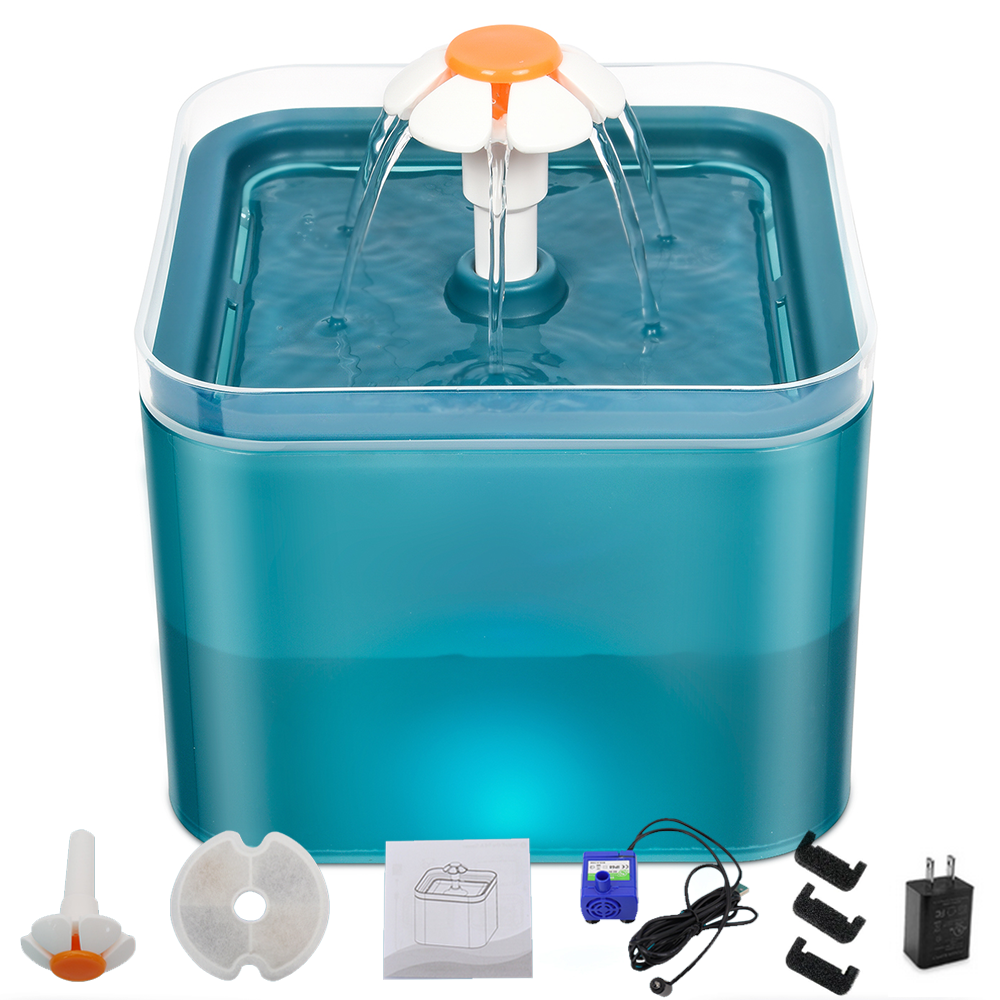 Automatic Pet Water Fountain | Dogs & Cats Light Cyan