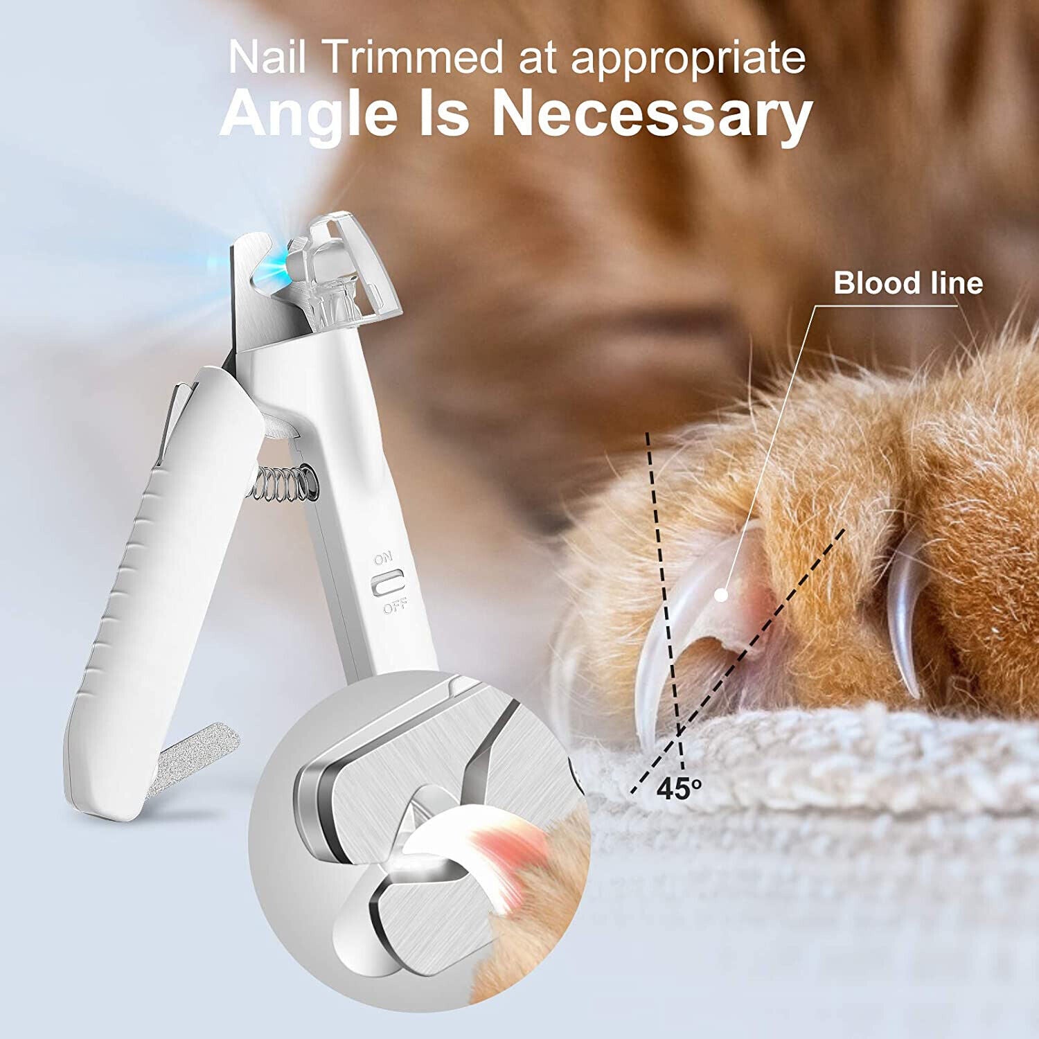 Professional Dog Nail Trimmer with Safety Guard 7