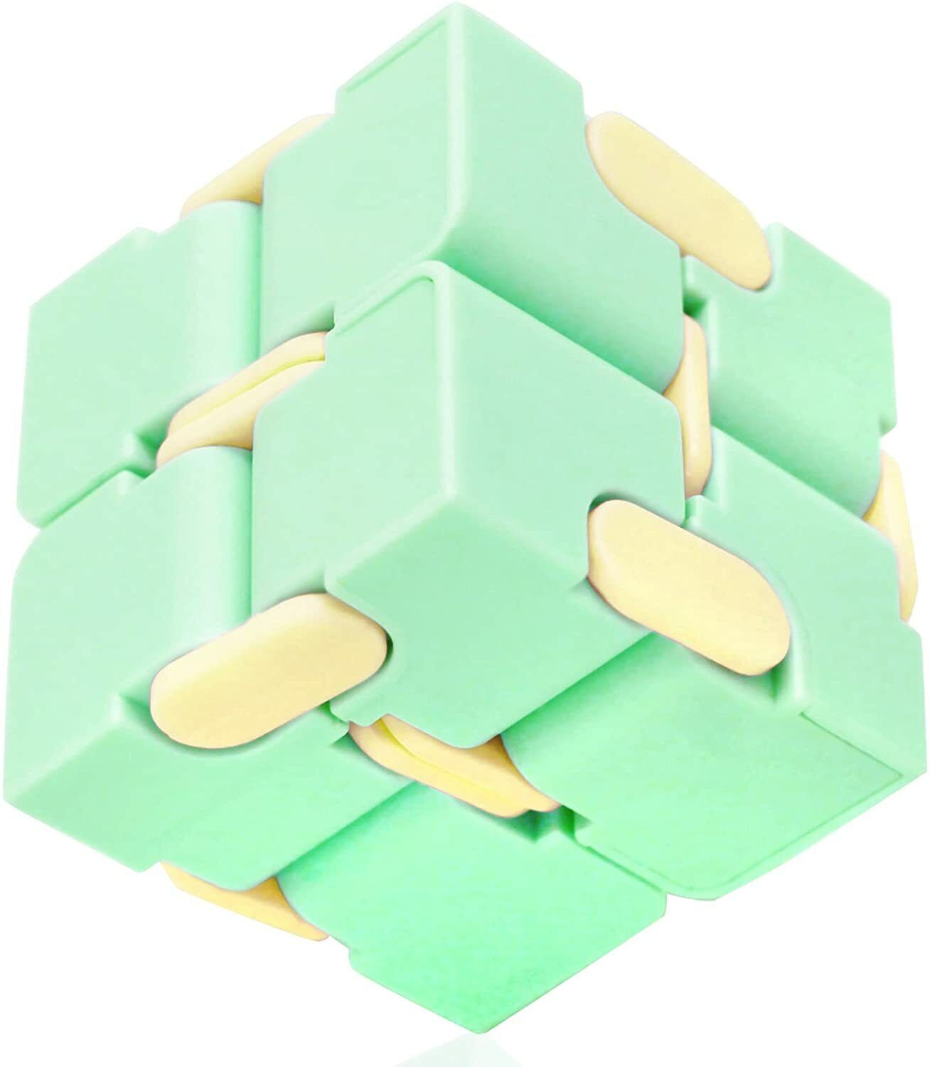 Kids Fidget Infinity Cube Toy Stress Relief Green