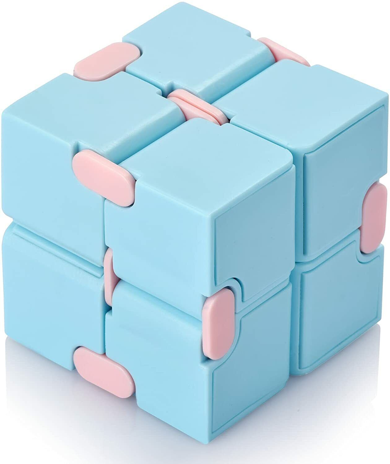 Kids Fidget Infinity Cube Toy Stress Relief Blue