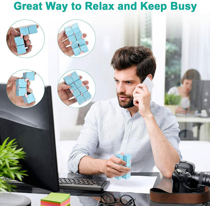 Kids Fidget Infinity Cube Toy Stress Relief 3