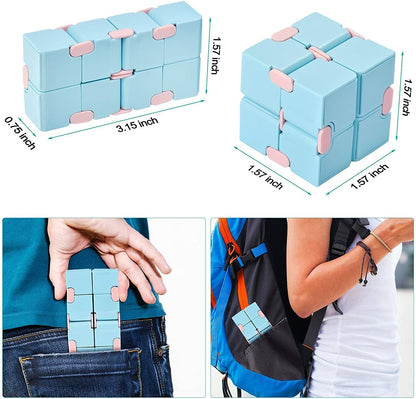Kids Fidget Infinity Cube Toy Stress Relief 2