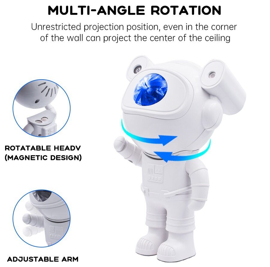 Astronaut Star Projector Night Light Remote 5
