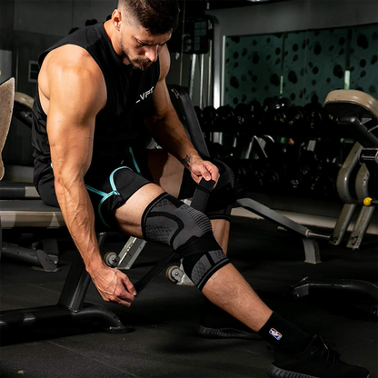 Knee Sleeve Strap Brace Support Pain Arthritis