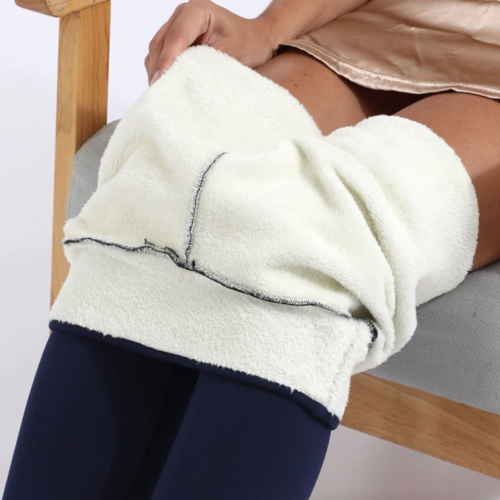 High WaistOutdoor WearPajamasSki SuitThickenTightsVelvetWarm LeggingsWinter PantsWool Blend