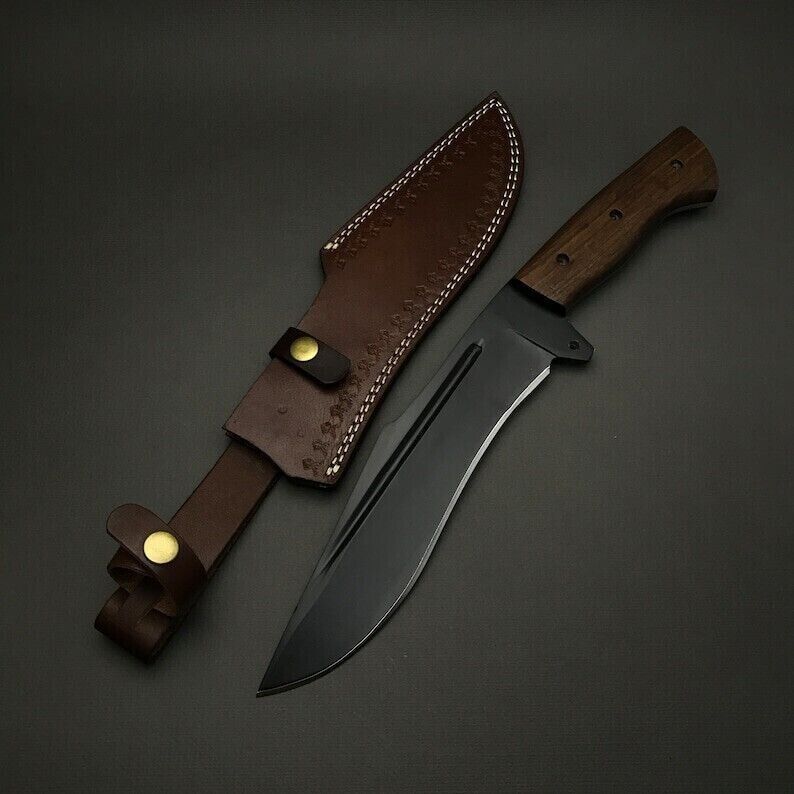 CUSTOM HANDMADE D2 TOOL STEEL HUNTING BOWIE KNIFE CAMPING KNIFE