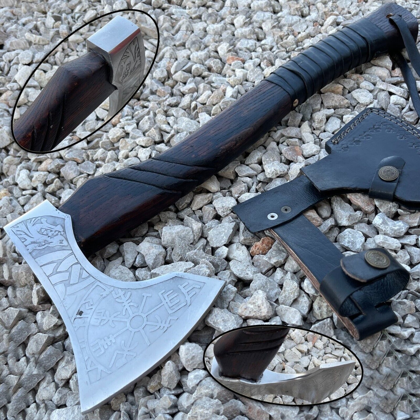 Viking Axe Custom Handmade Carbon Steel Blade Hunting Axe Camping Axe Christmas