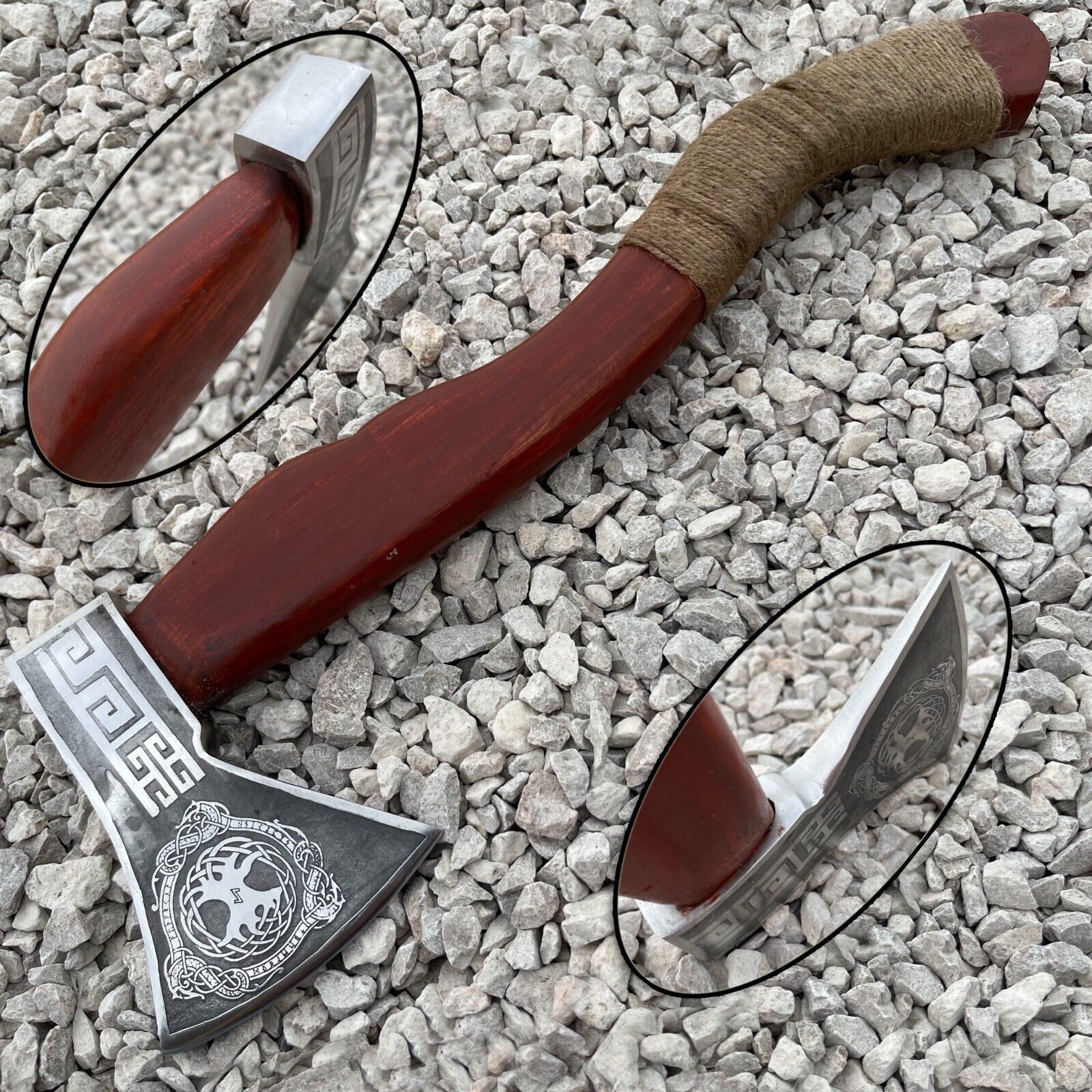 Viking Axe Custom Handmade Unique Carbon Steel BladeTOMAHAWK Axe Christmas Gift,