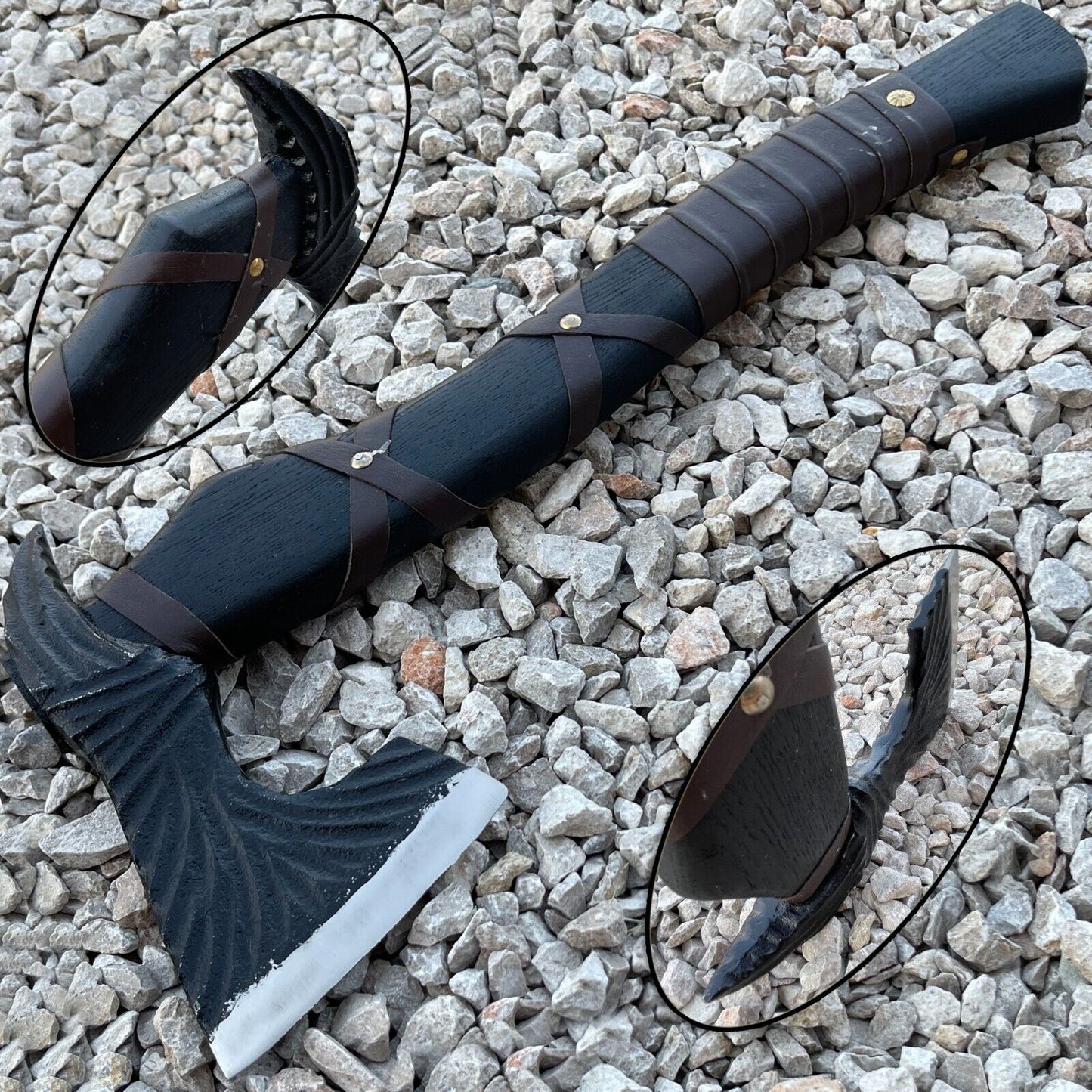 Unique Viking Axe Custom Handmade Carbon Steel Blade Axe Camping Axe Christmas