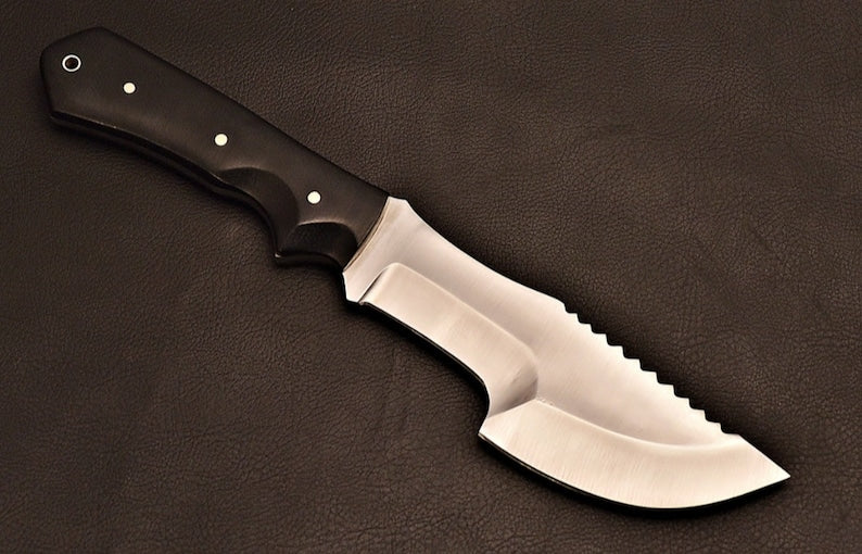Handmade Tracker Knife 1095 Steel With Leather Sheath gift for mens