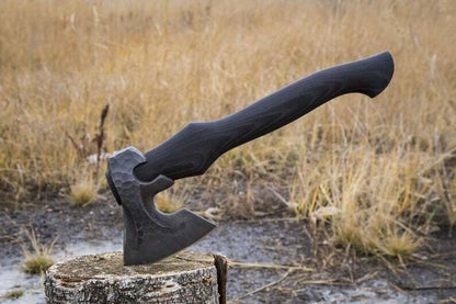 Hand Forged Steel Axe Head | 512 Layer Stainless & High Carbon Blade, 5 Cutting Edge, 6 Head | Heavy Duty Axe