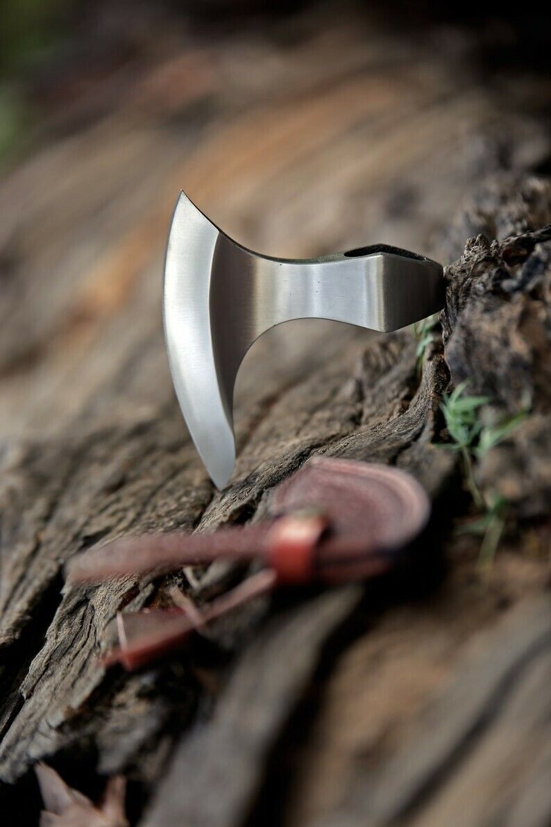 CUSTOM HAND FORGED HIGH POLISH CARBON STEEL VIKING TOMAHAWK BEAUTIFUL AXE HEAD