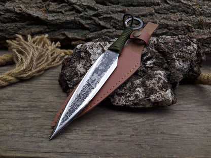 Throwing Knife. Sharp throwing knife. Throwing hunting knife. Kunai. Gift for men. High-Quality Throwing Knife for Men.