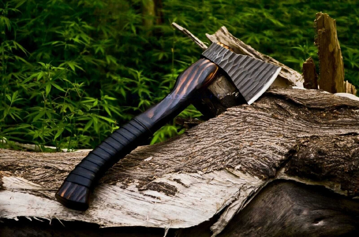 CUSTOM HANDMADE HIGH CARBON STEEL HUNTING VIKING BEARDED HATCHET TOMAHAWK AXE