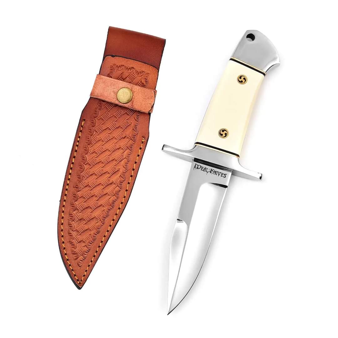 "Stainless-steel-Knife"Hunting-knife-with sheath"fixed-blade-Camping-knife, Bowie-knife, Handmade-Knives, Gifts-For-Men.