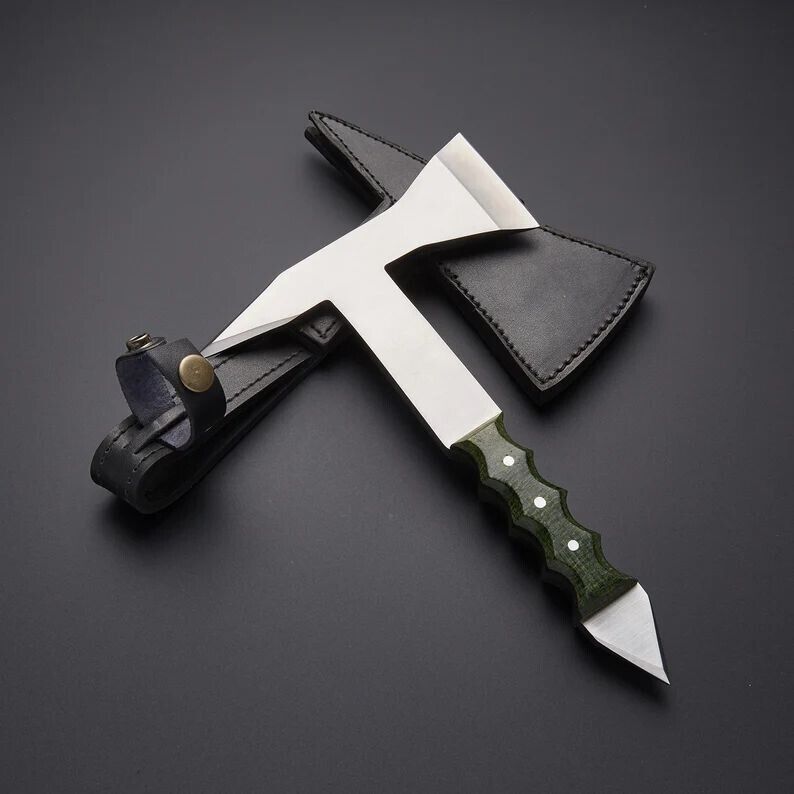 Premium Hand-Forged Throwing Axe | 10.5 Balanced Outdoor Axe with 2.4 Razor Sharp Blade | Perfect for Camping & Target