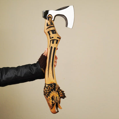 Axe Wolf Forged Carbon Steel Axe