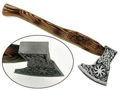 CUSTOM HANDMADE HIGH CARBON STEEL VIKING HATCHET TOMAHAWK HUNTING TACTICAL AXE