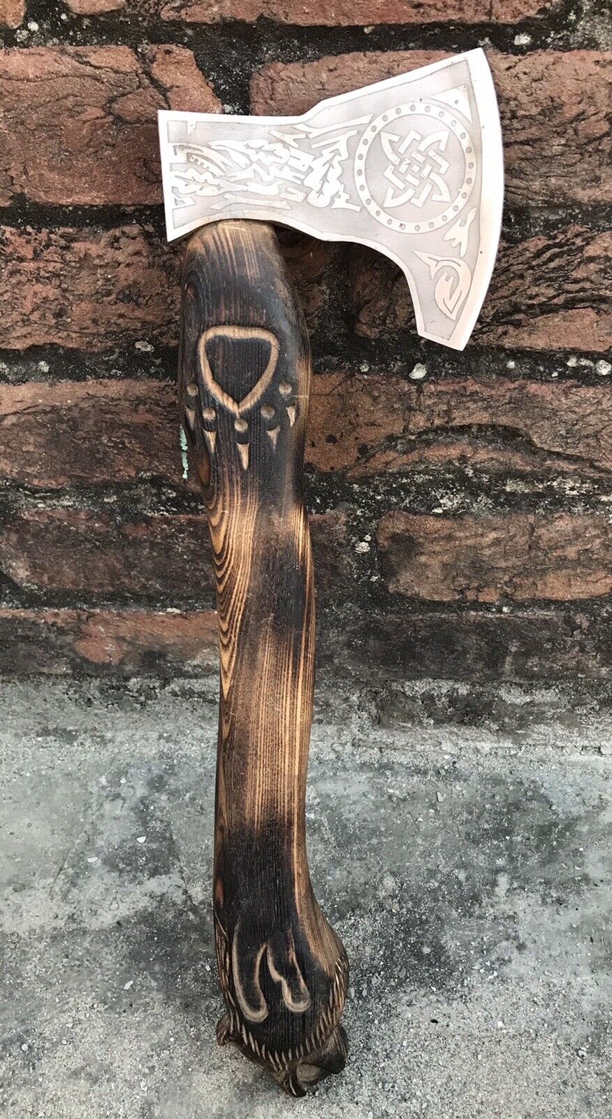 Hand-Forged Viking Tomahawk | Custom Bearded Axe | Tactical Carbon Steel Hatchet | Handmade Survival Gift for Him