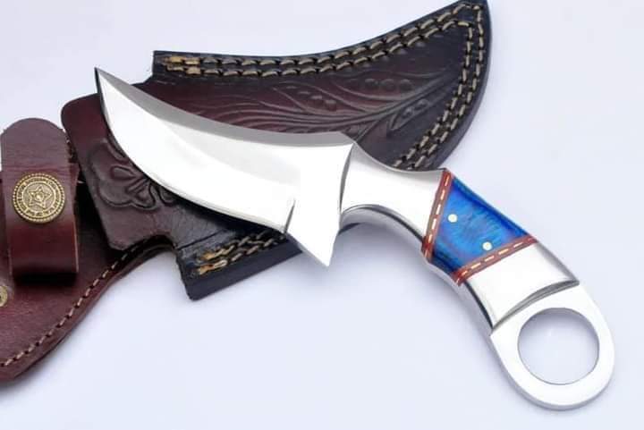 "Stainless-steel-Knife"Hunting-knife-with sheath"fixed-blade-Camping-knife, Bowie-knife, Handmade-Knives, Gifts-For-Men.