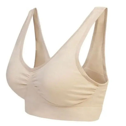 Sexy Seamless Bra for Women No Pad, Plus Size Push Up, Wireless Vest Bralette Brassiere, Comfortable Active Bra